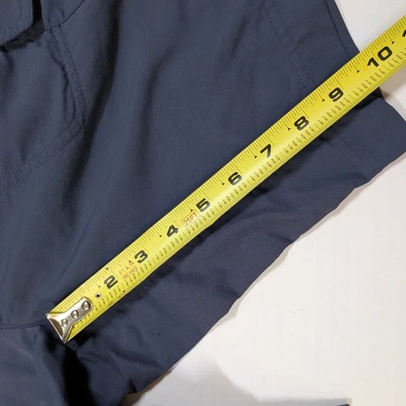 Columbia Omni Wick Cargo Shorts Womens 2 10L Blue Nylon Outdoor Hiking Casual - Picture 4 of 8